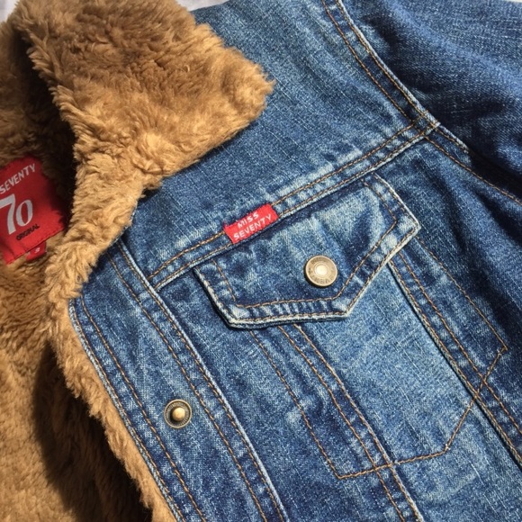 Vintage Fur Lined Jean Jacket - Picture 5 of 7